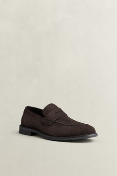 Lozham Suede Loafers — DARK BROWN 1