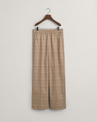 Relaxed Fit Checked Pull-On Pants