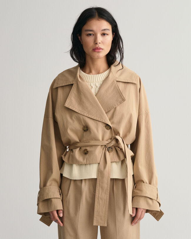 Cropped Trench Jacket
