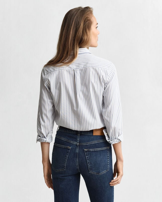 Regular Fit Striped Poplin Shirt
