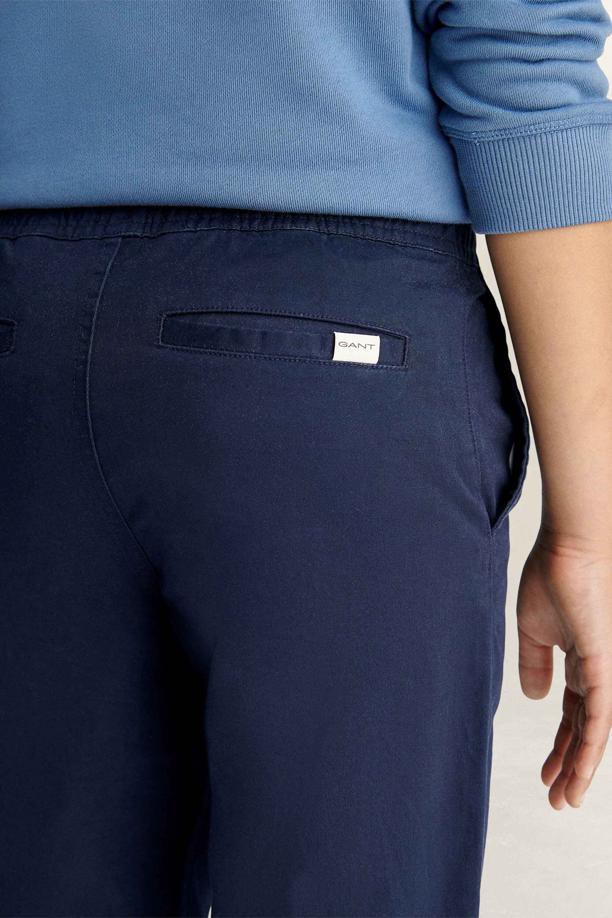 Teen Boys Drawstring Chinos — MARINE