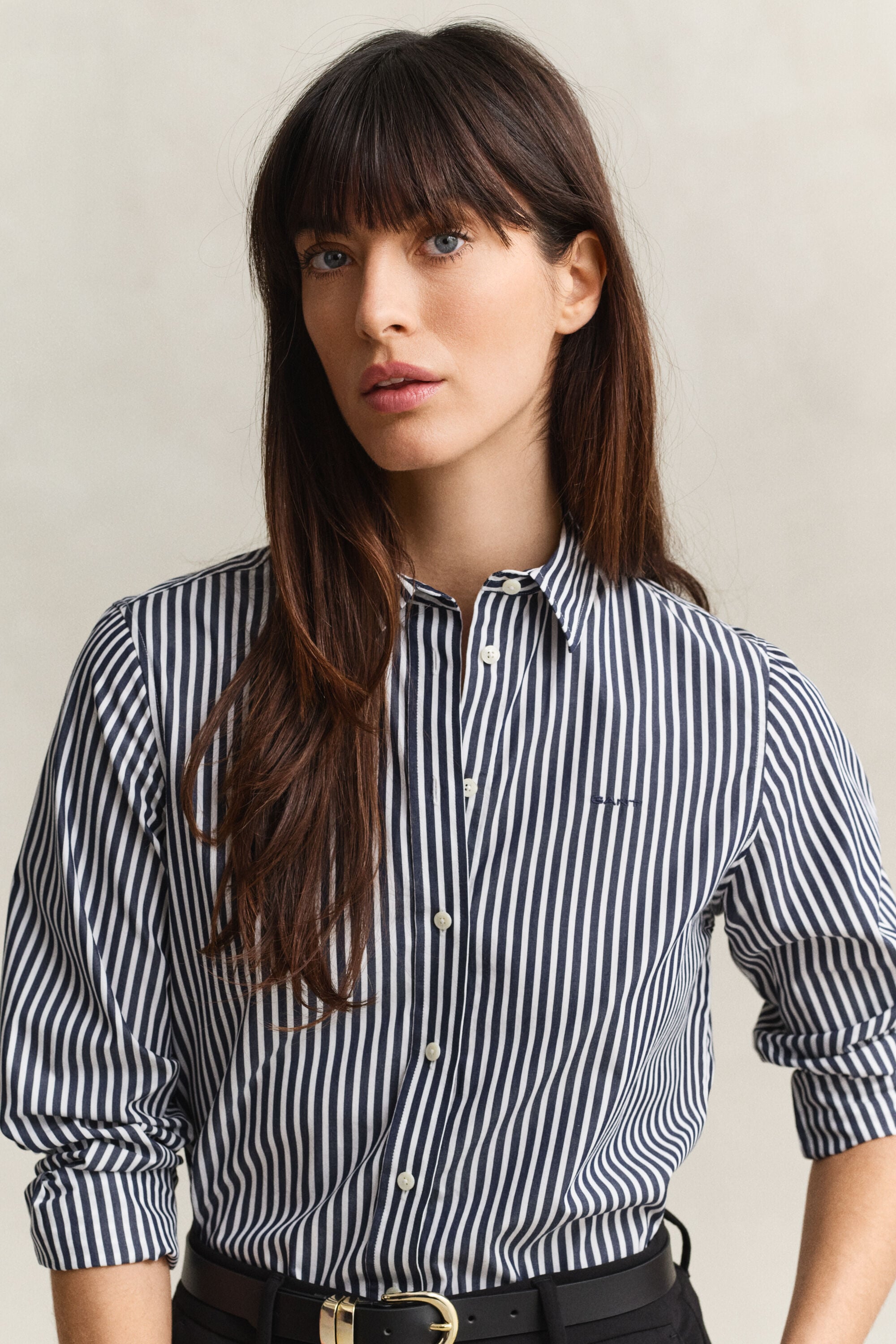 Regular Fit Striped Classic Poplin Shirt