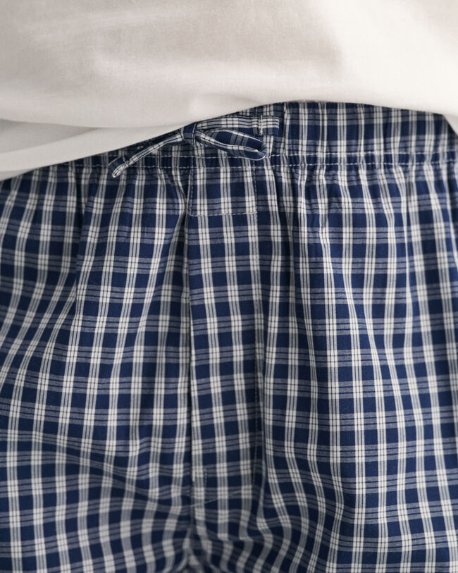 Micro Check Pajama Shorts