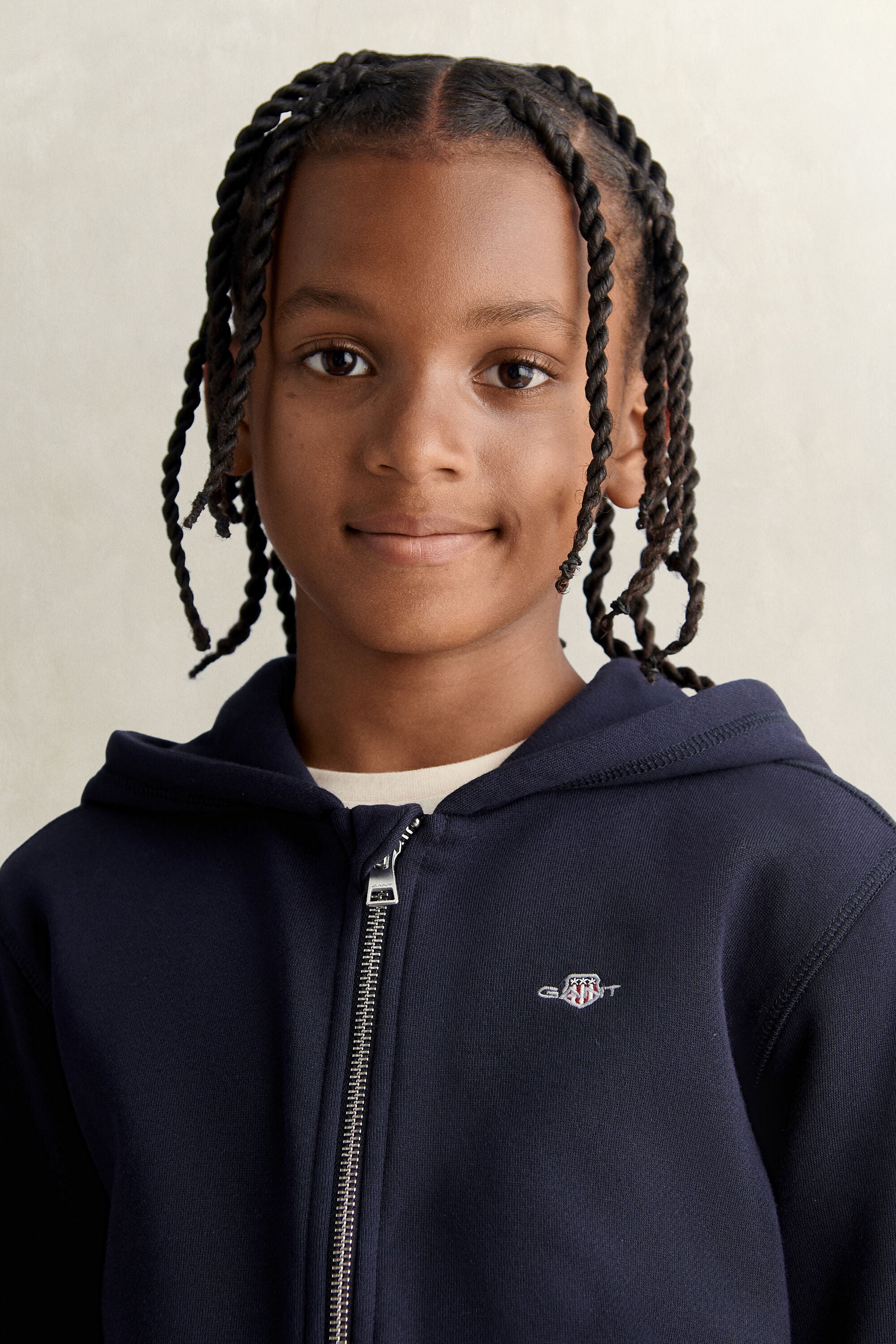 Teen Boys Zip Hoodie — EVENING BLUE