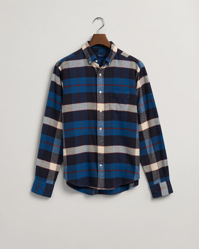 Regular Fit Flannel Plaid Shirt