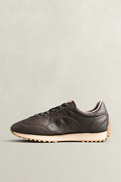 Beja Leather Sneakers — DARK BROWN 4