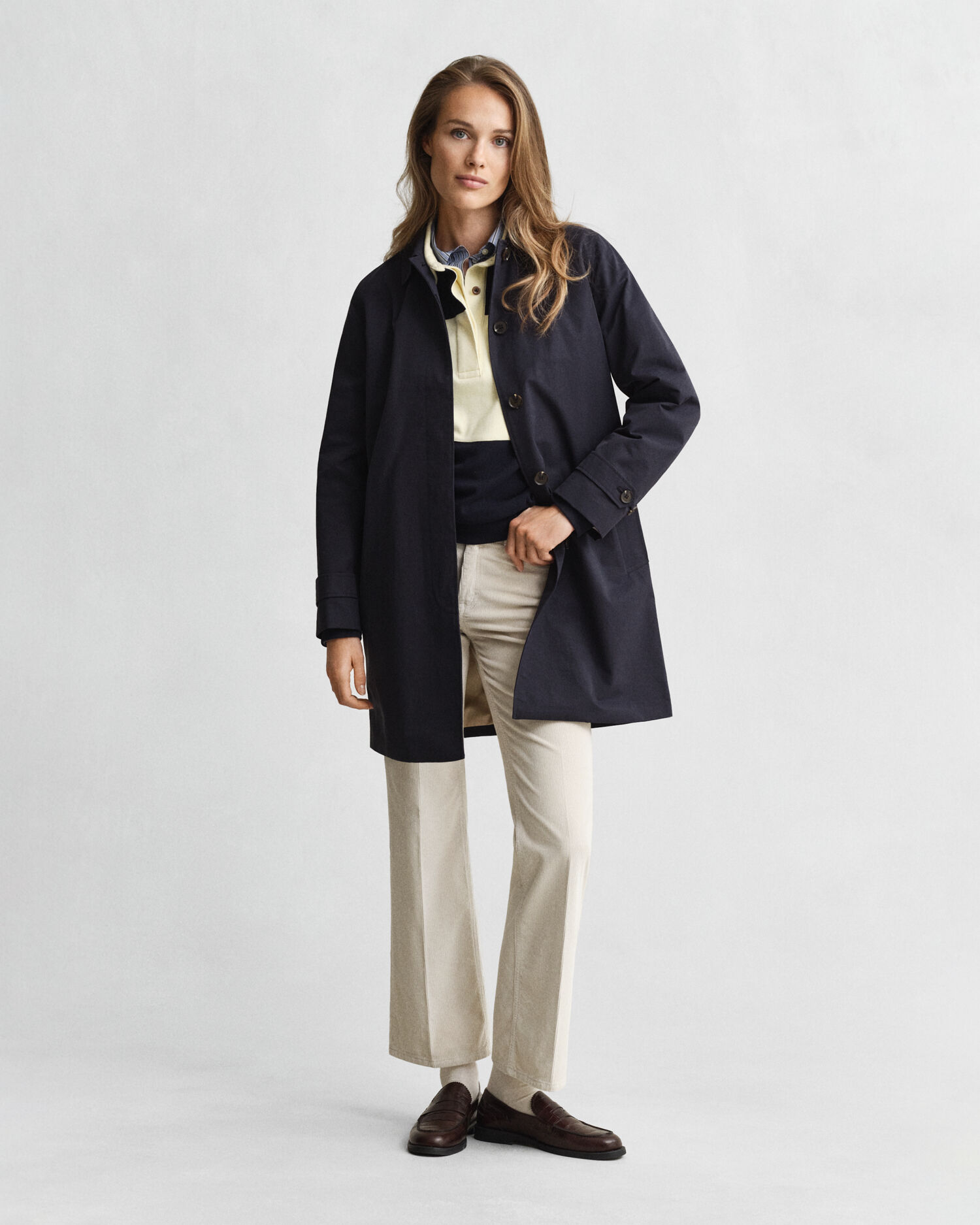 Car Coat — EVENING BLUE