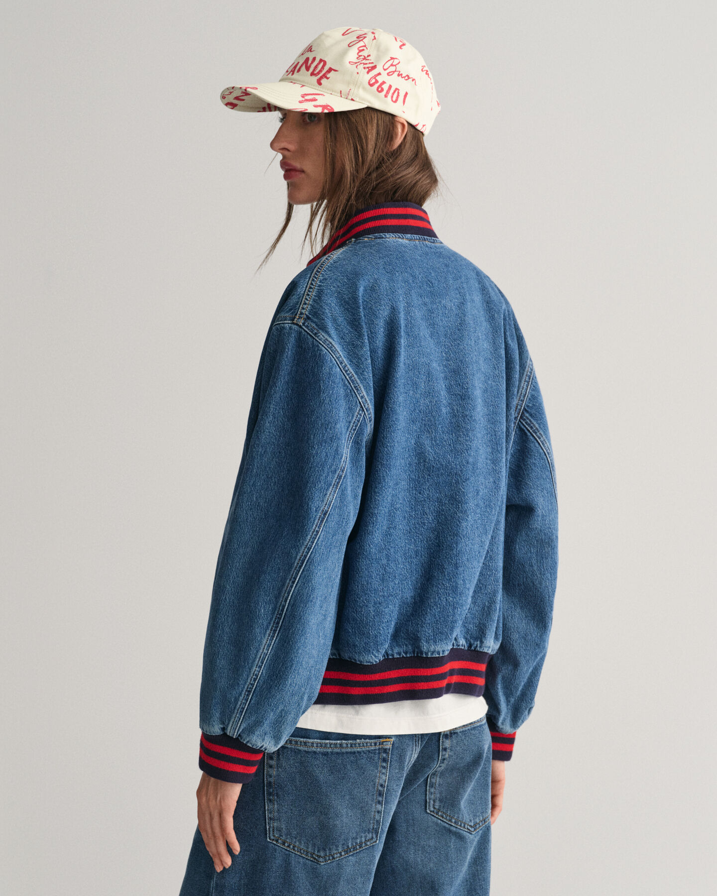 Denim Varsity Jacket