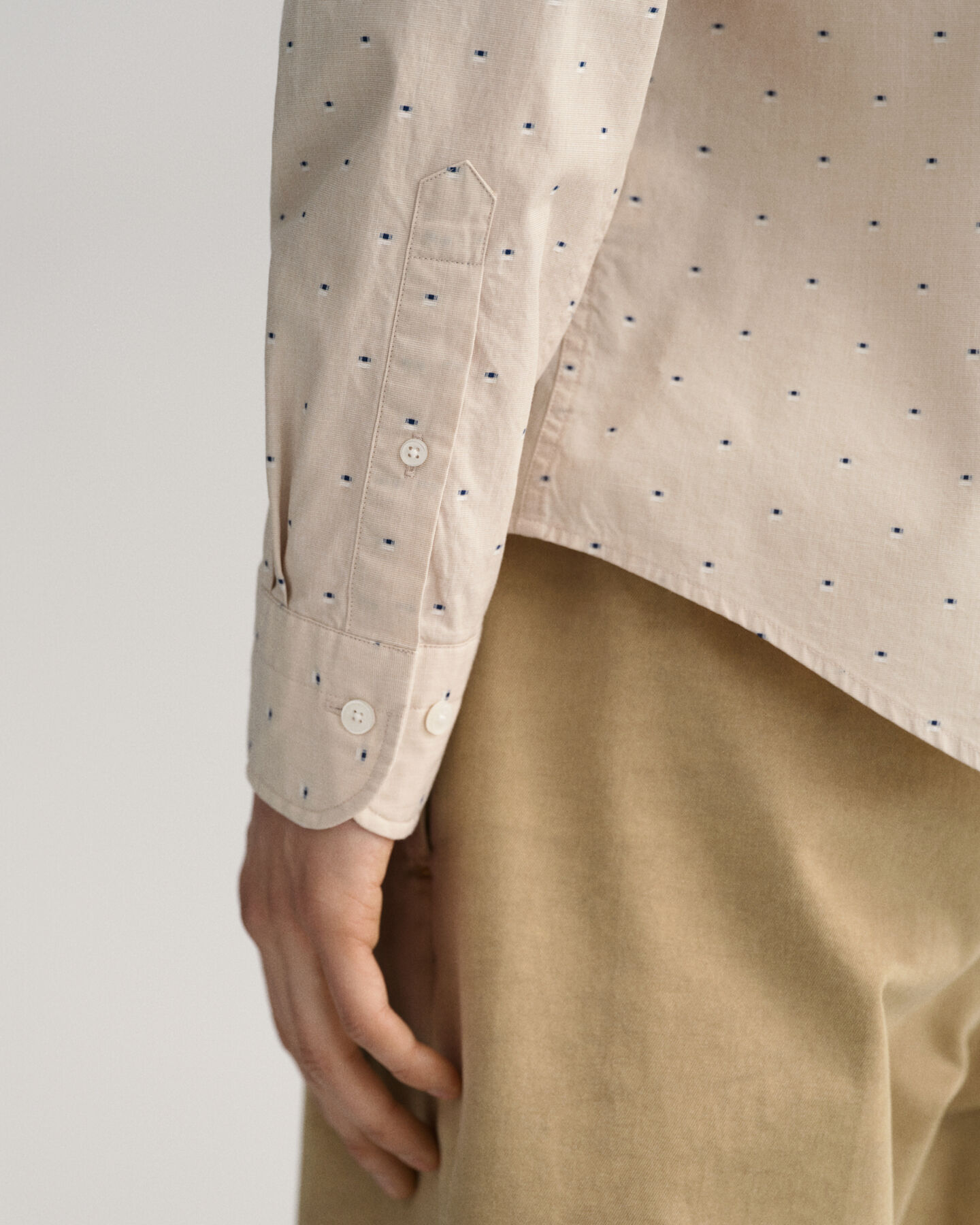 Slim Fit Dobby Dot Shirt