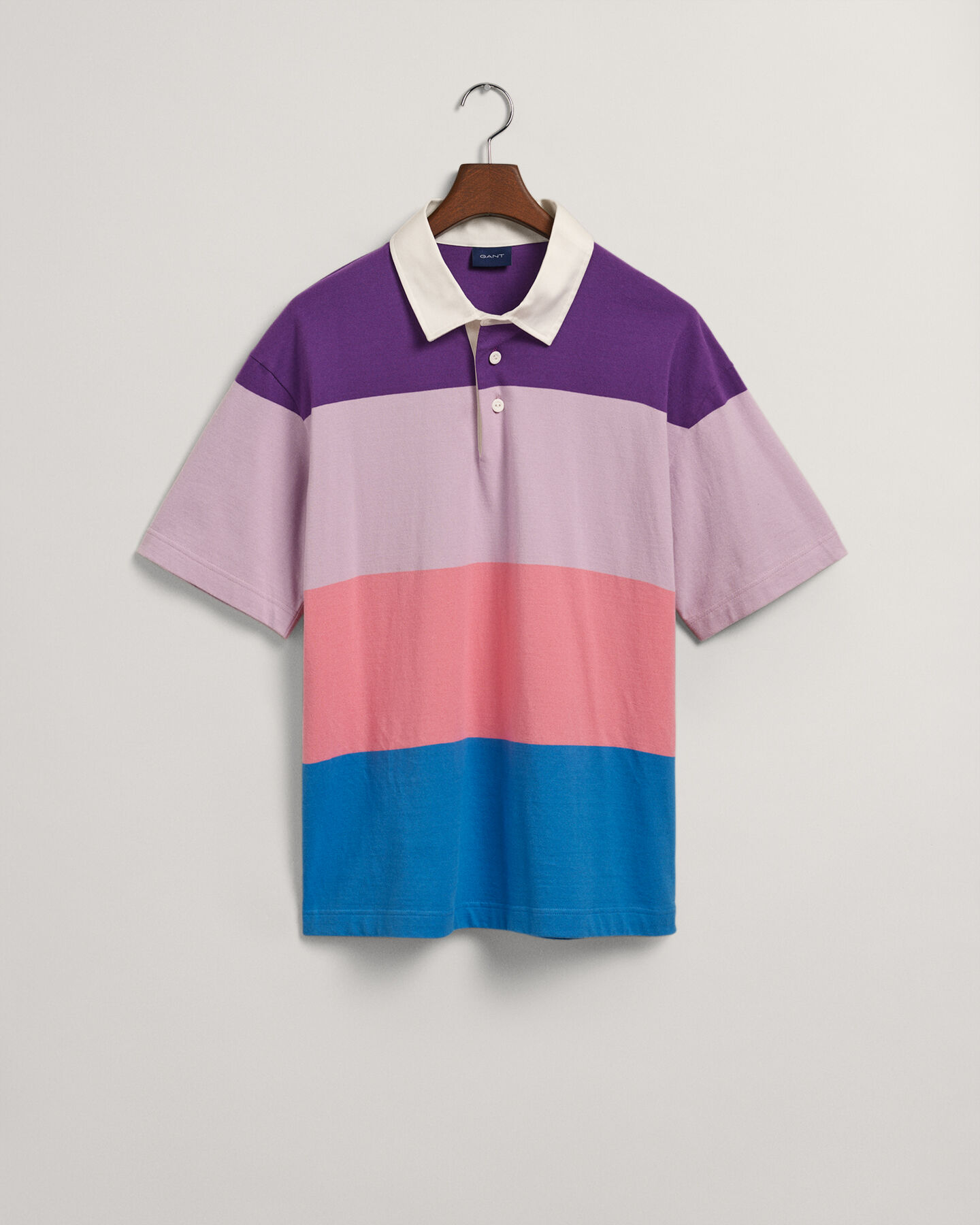 Retro Block Stripe Short Sleeve Rugger