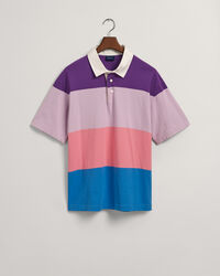 Retro Block Stripe Short Sleeve Rugger