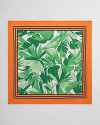 Palm Breeze Print Silk Scarf