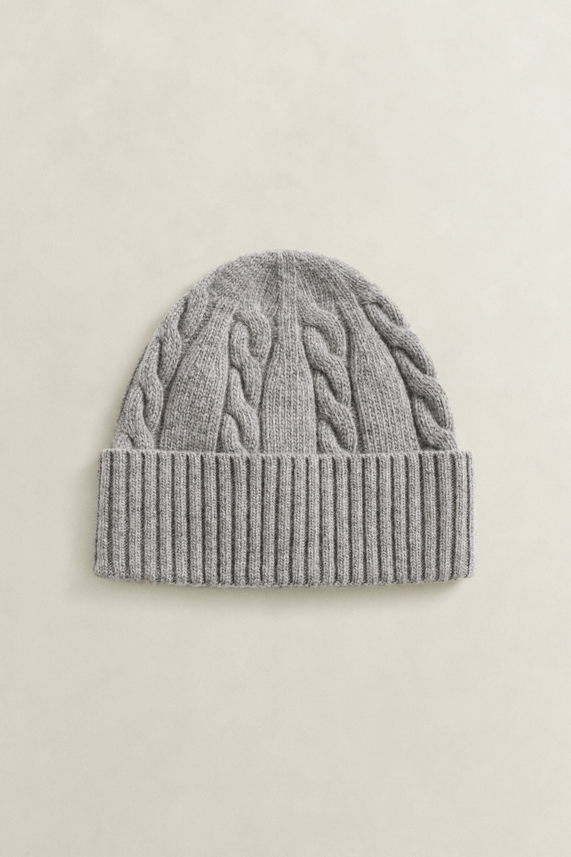 Lambswool Cable Knit Beanie
