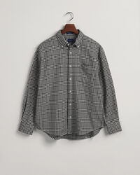 Oversized Houndstooth Cotton Shirt
