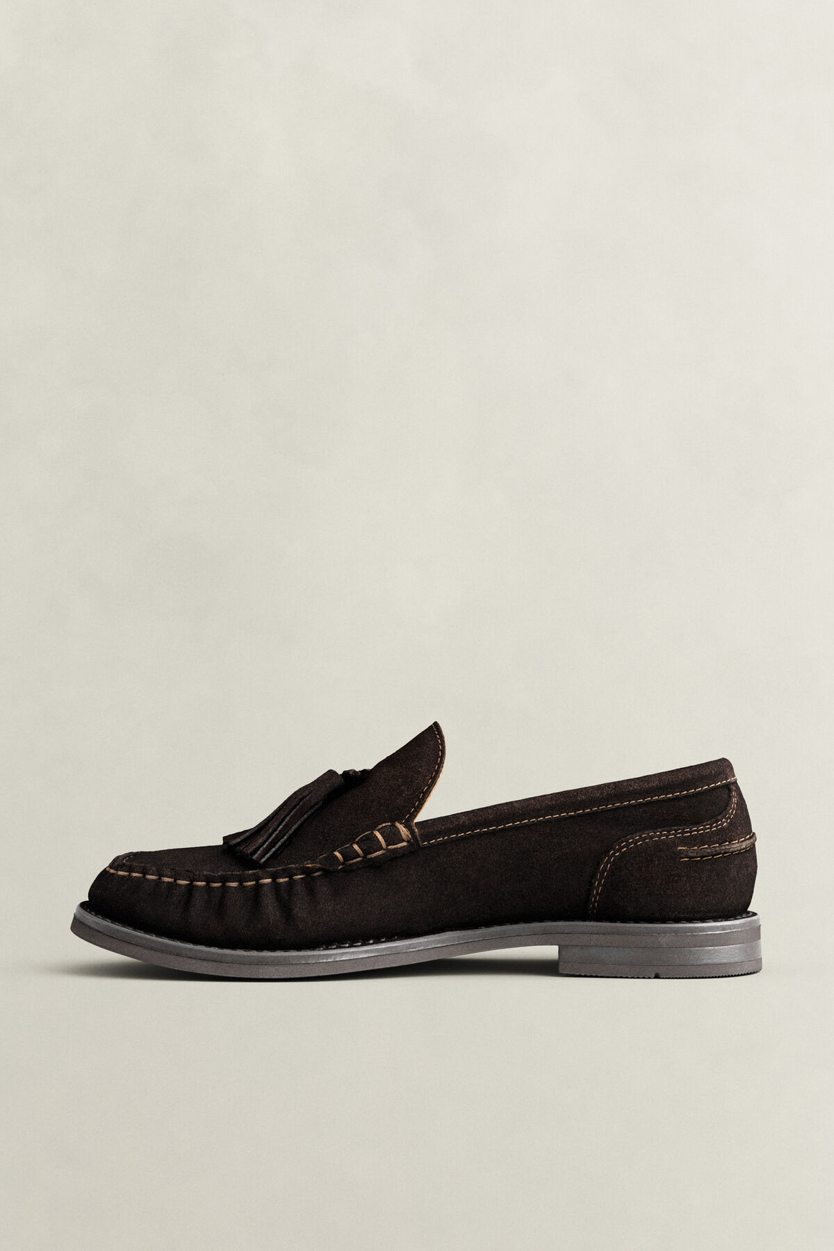 Gracelyn Suede Loafers — WEATHERED BROWN