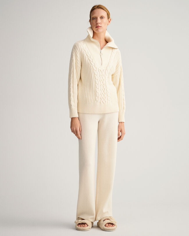 Cable Half-Zip Sweater