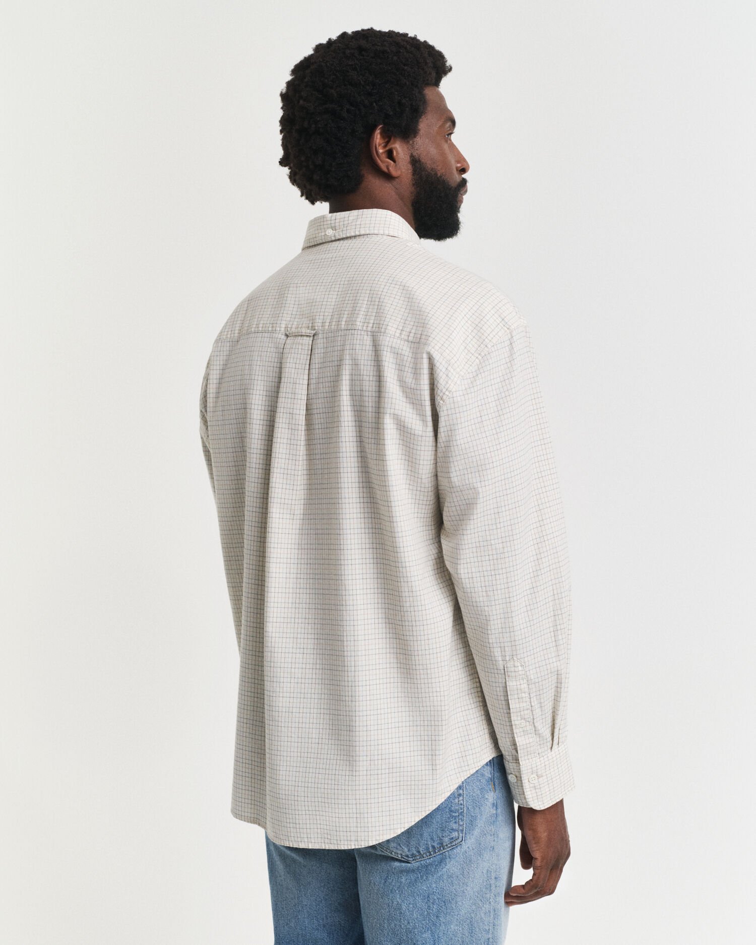 Oversized Fit Checked Luxury Oxford Shirt