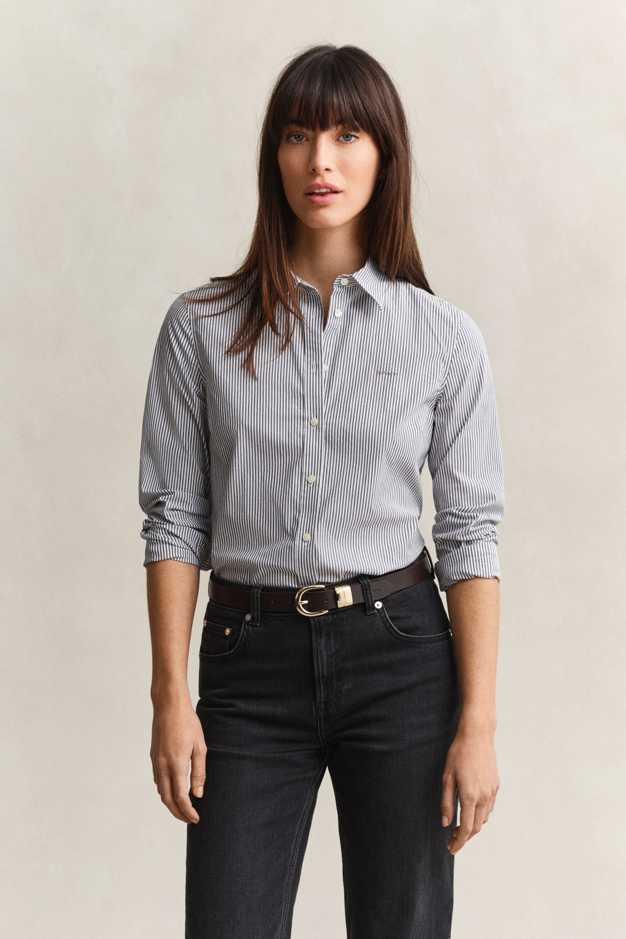 Striped Poplin Shirt