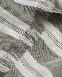 Striped Cotton Linen Scarf
