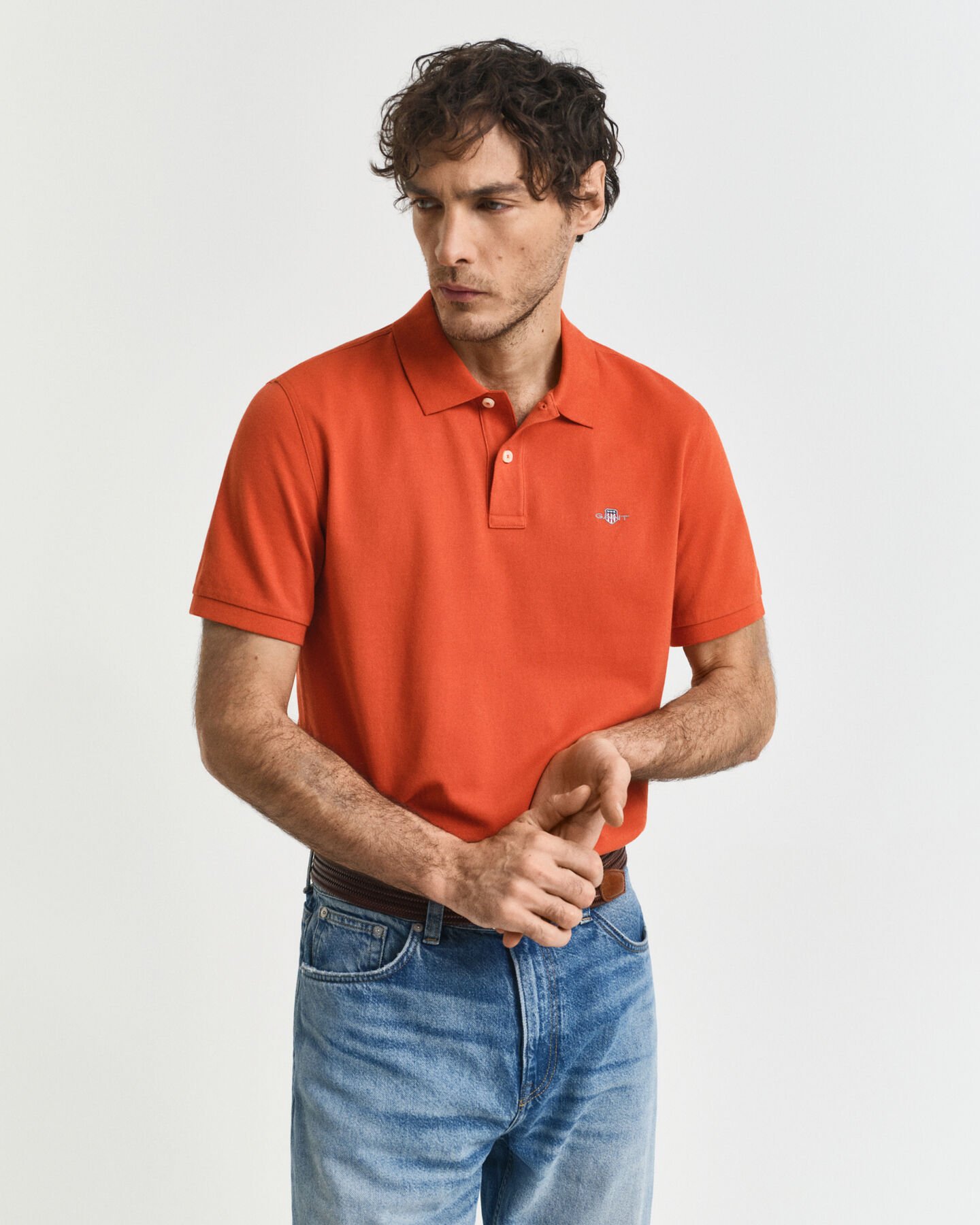 Regular Fit Shield Piqu&eacute; Polo Shirt