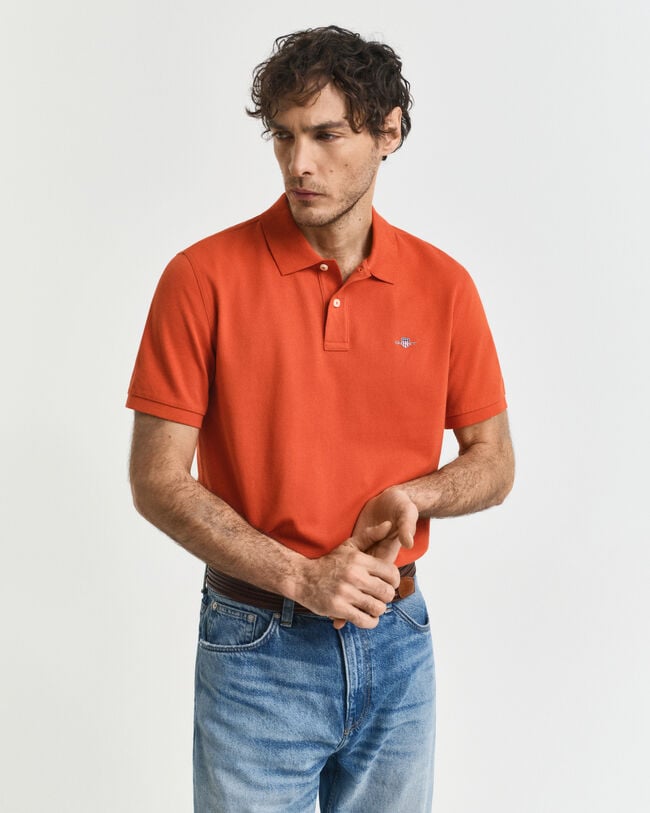 Regular Fit Shield Piqu&eacute; Polo Shirt