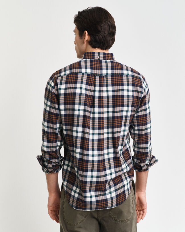 Regular Fit Plaid Flannel Shirt