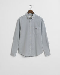 Regular Fit Micro Checked Classic Poplin Shirt