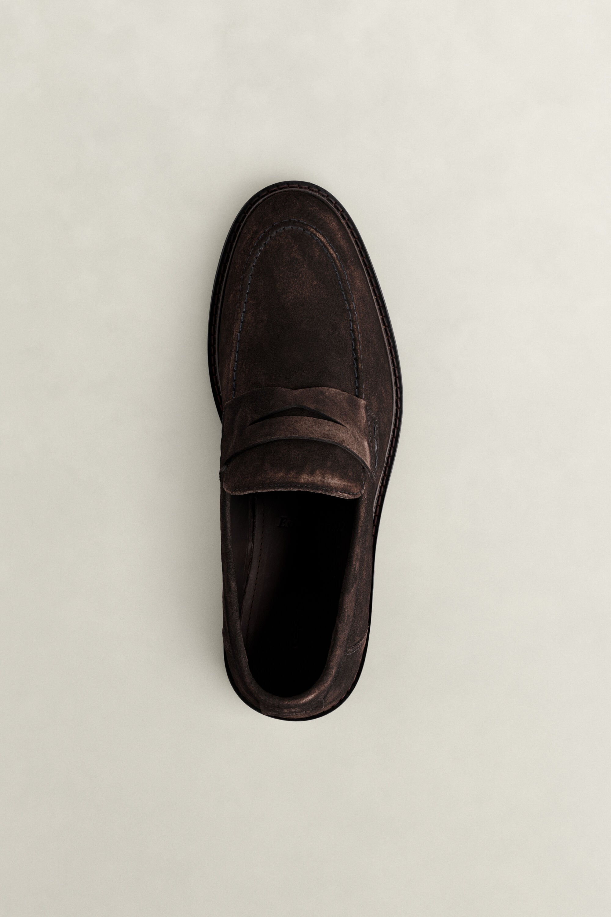 Lozham Suede Loafers — DARK BROWN