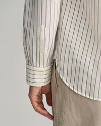 Relaxed Fit Pinstriped Seersucker Shirt