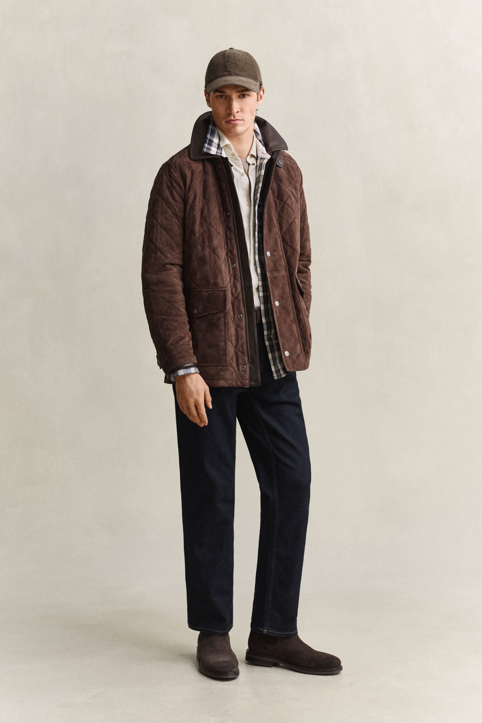 Quilted Suede Jacket