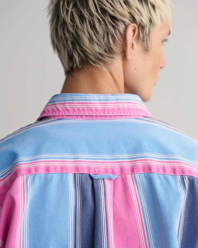 Relaxed Fit Striped Heavy Twill Shirt