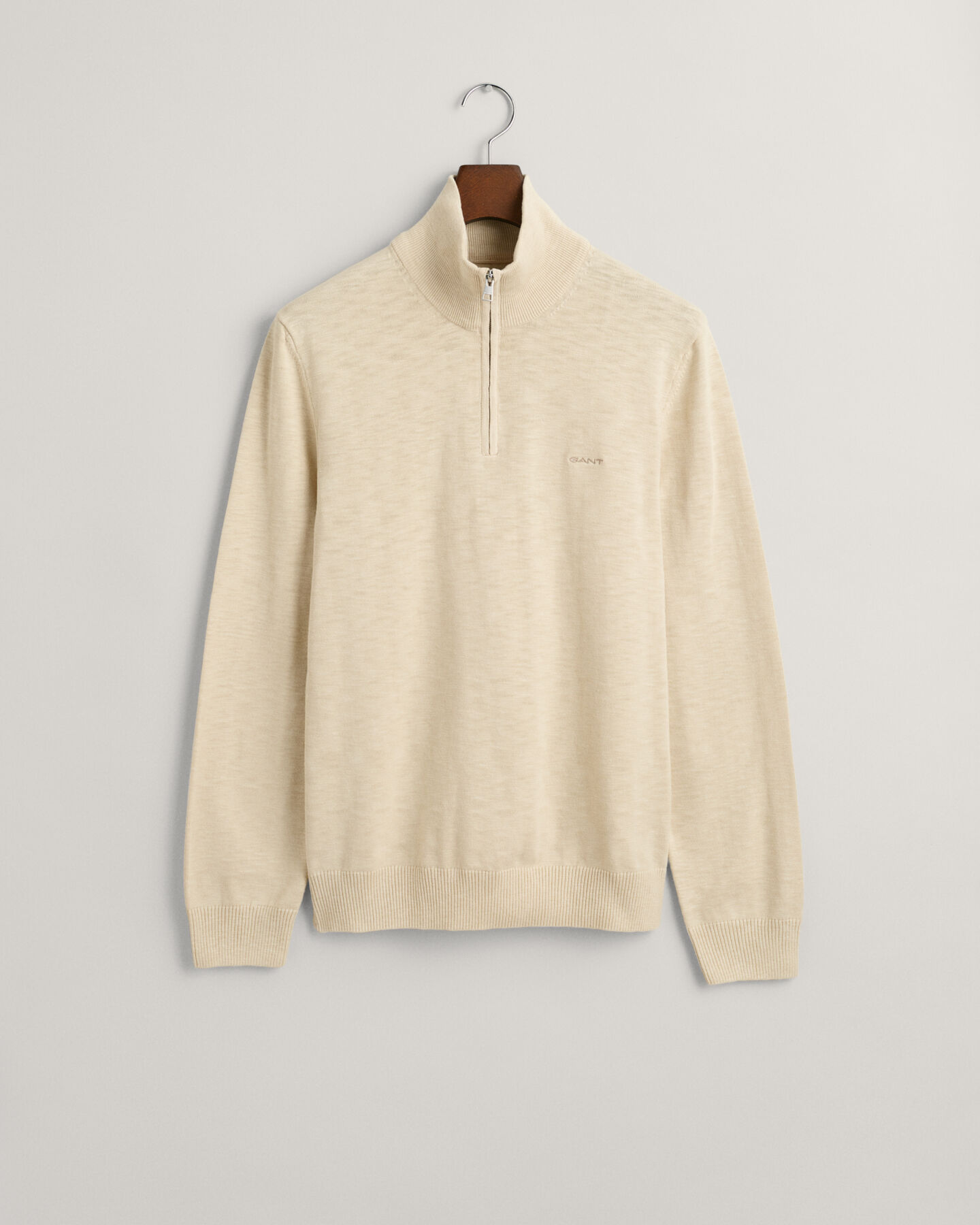 Cotton Flamme Half-Zip Sweater