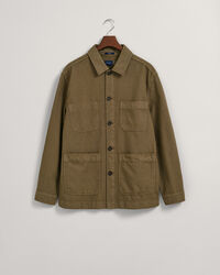 Garment-Dyed Cotton Linen Overshirt