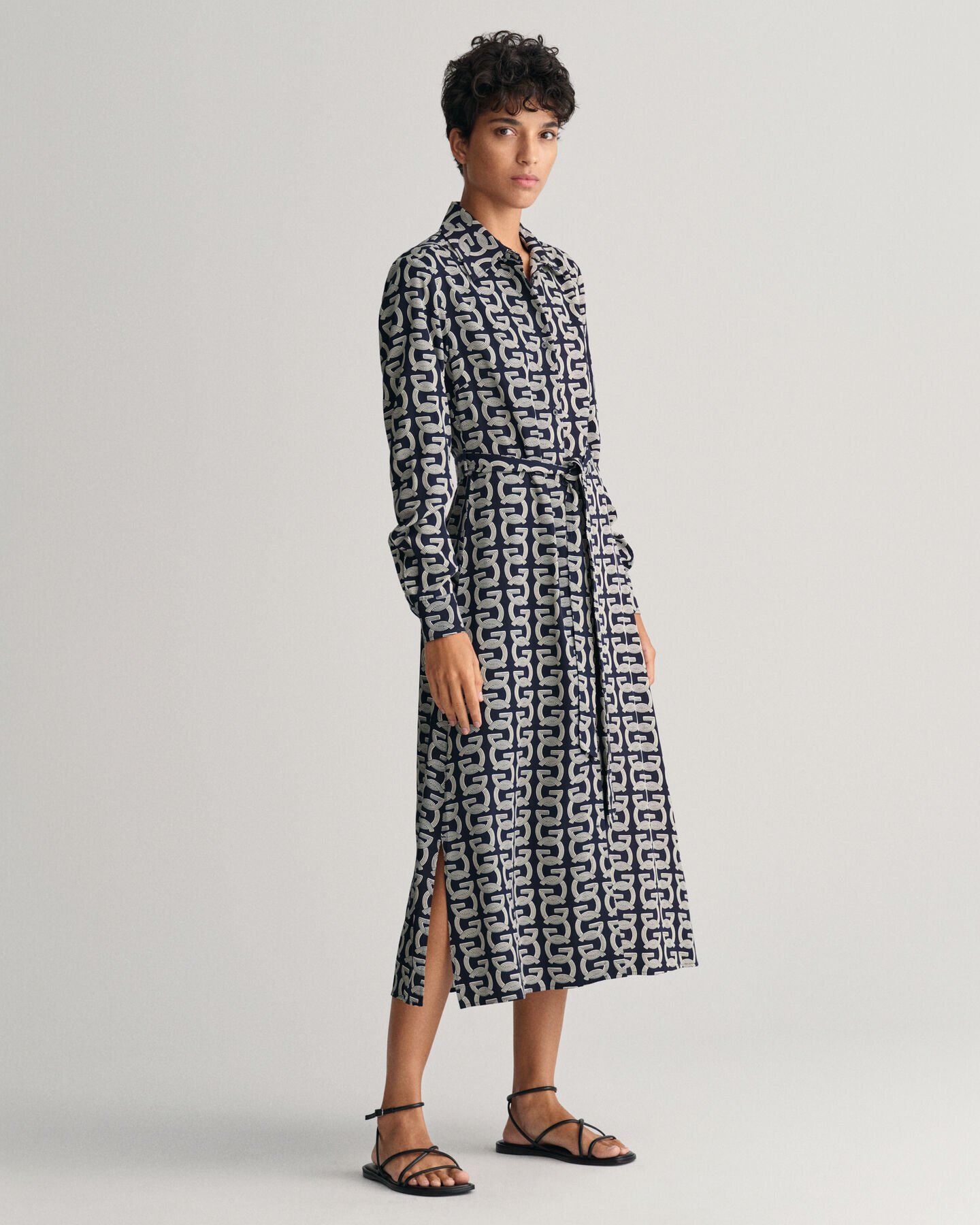 G Patterned Shirt Dress