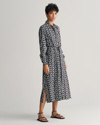 G Patterned Shirt Dress