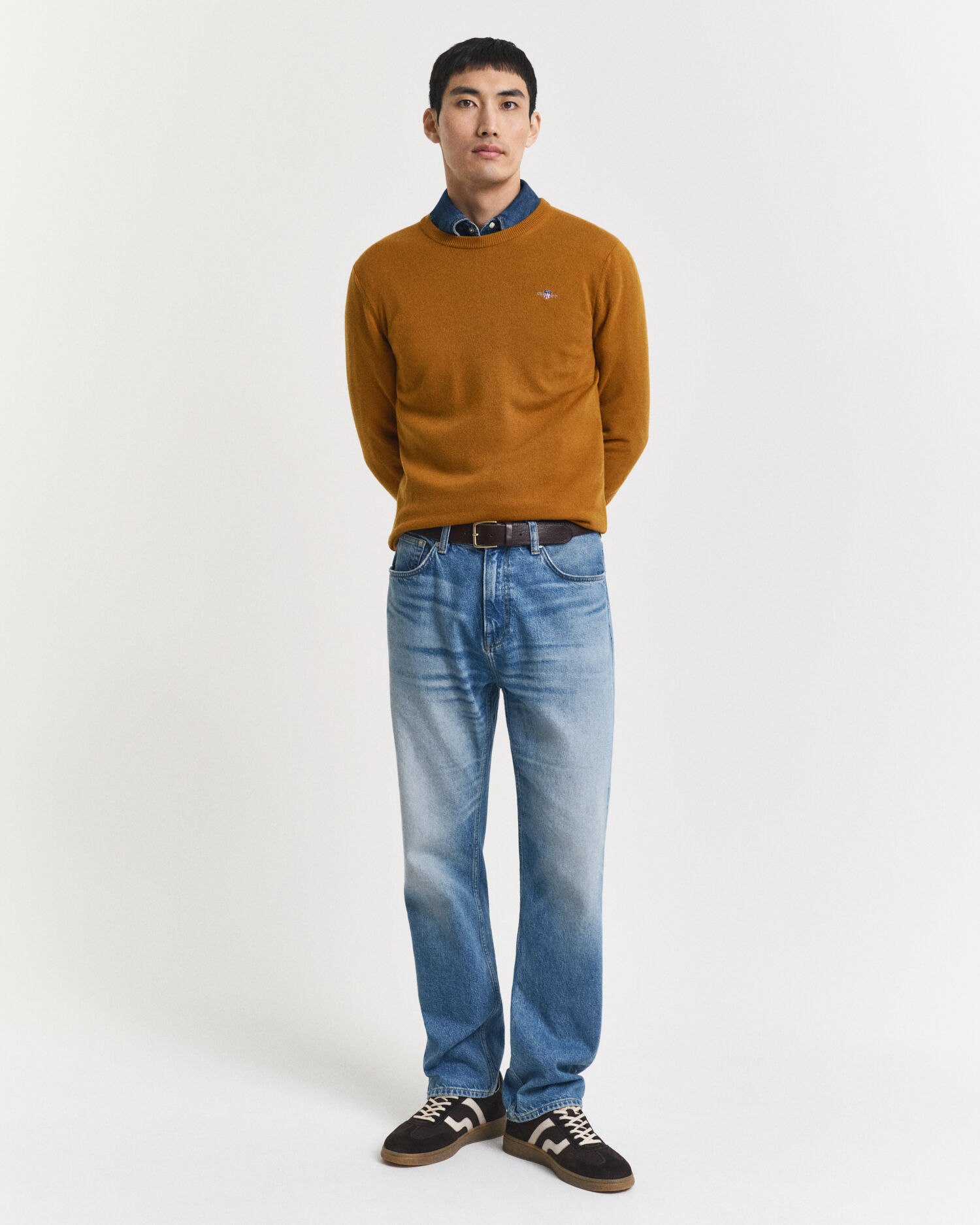 Superfine Lambswool Crew Neck Sweater