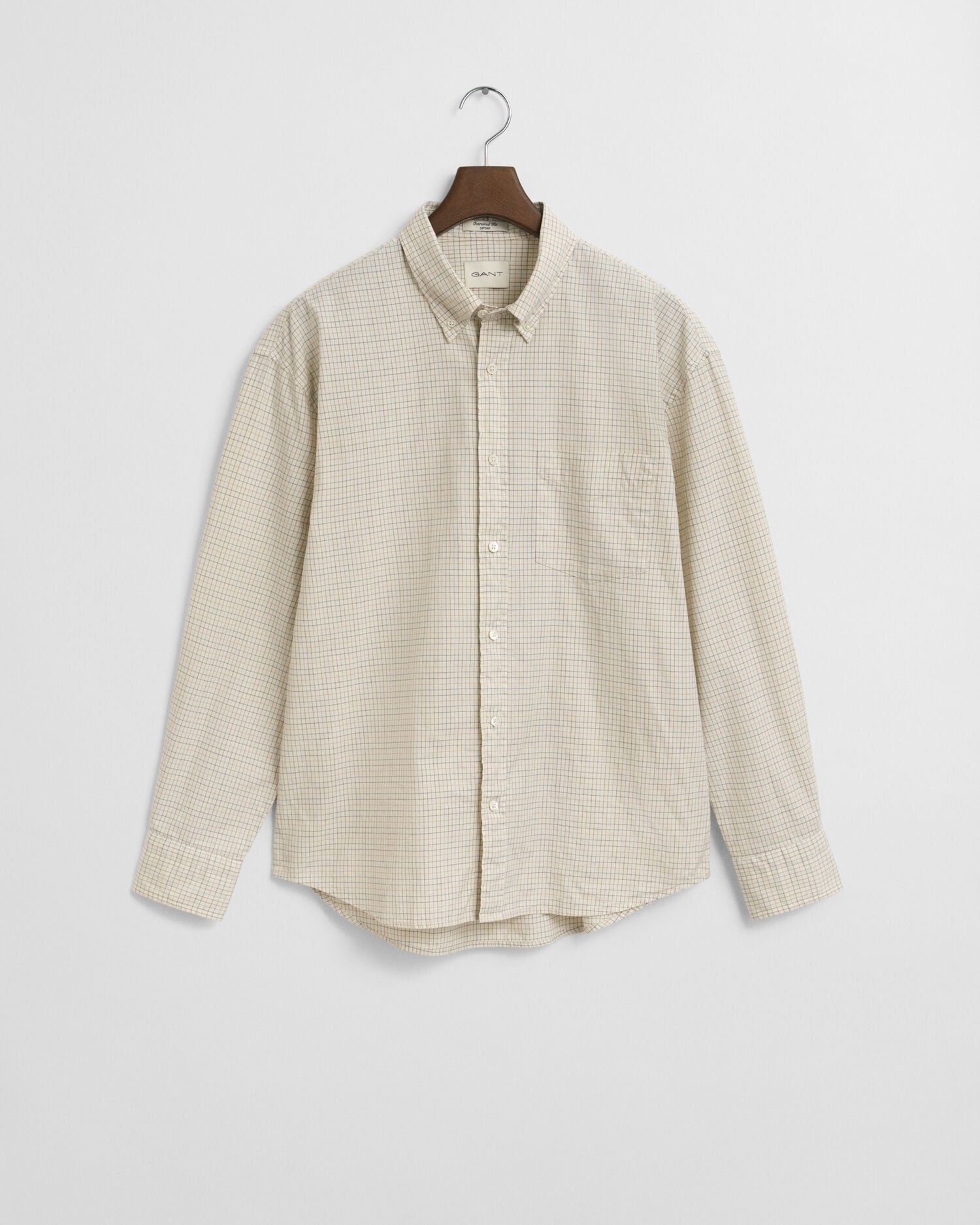 Oversized Fit Checked Luxury Oxford Shirt