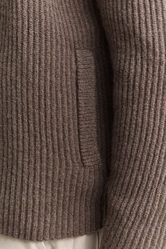 Knitted Blazer Cardigan — FADED TAUPE 3