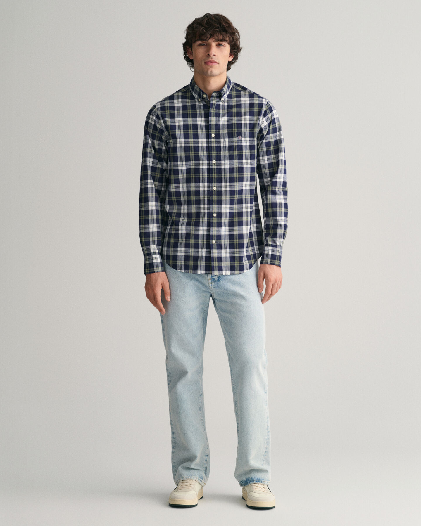 Regular Fit Checked Poplin Shirt
