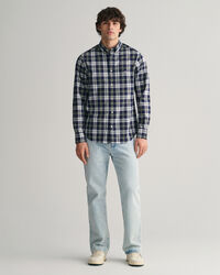 Regular Fit Checked Poplin Shirt