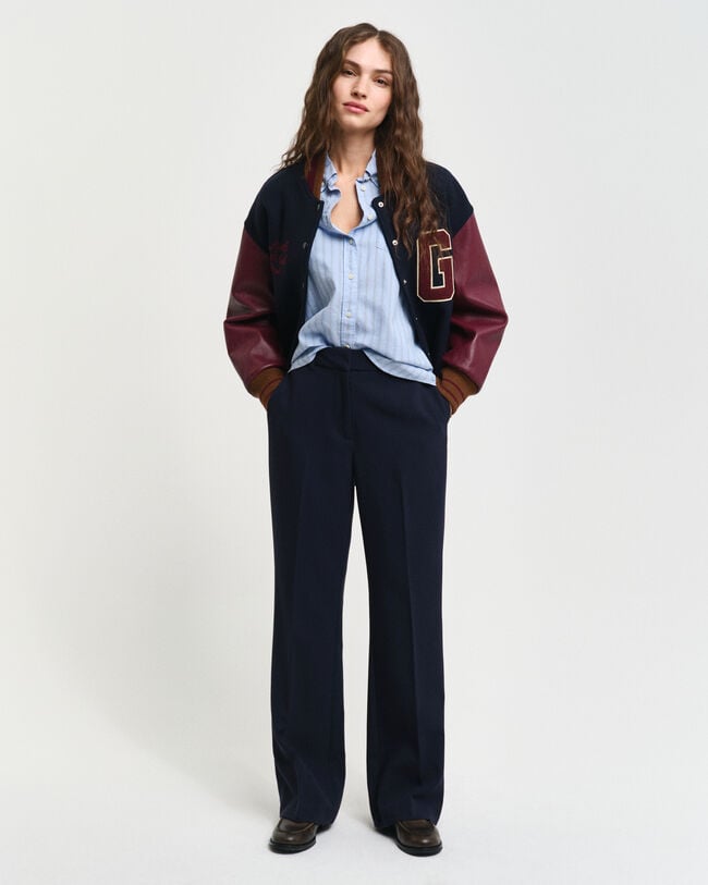 Slim Fit Flared Slacks