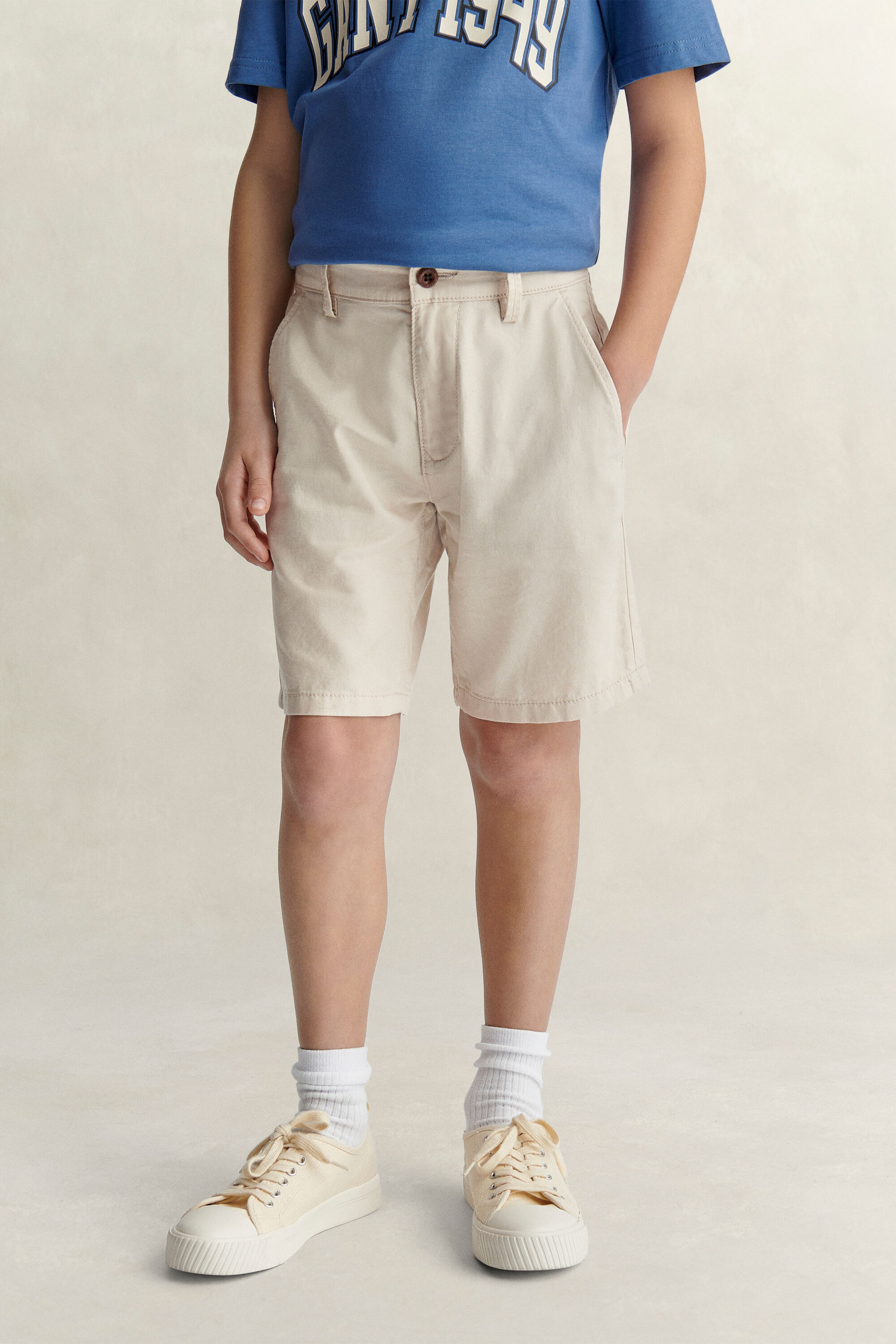 Teen Boys Linen Blend Shorts