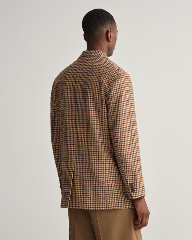 Heavy Wool Check Blazer