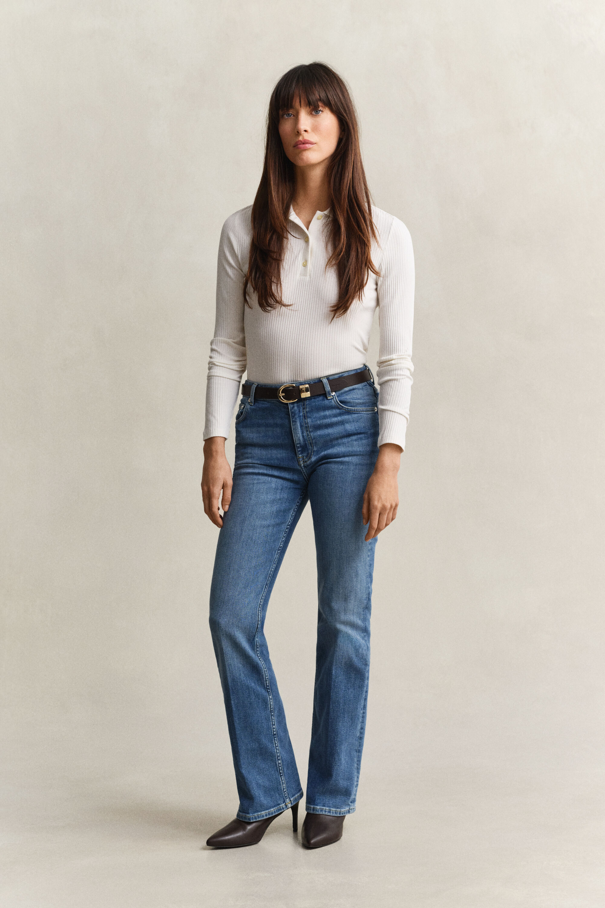 Slim Flared Stretch Jeans