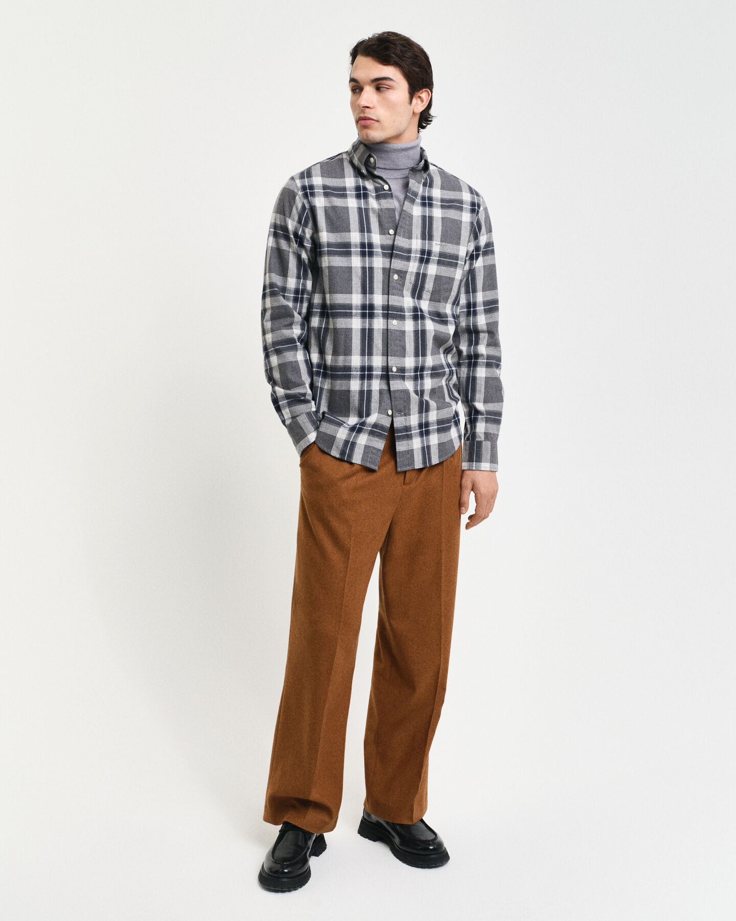 Regular Fit Tartan Melange Checked Shirt