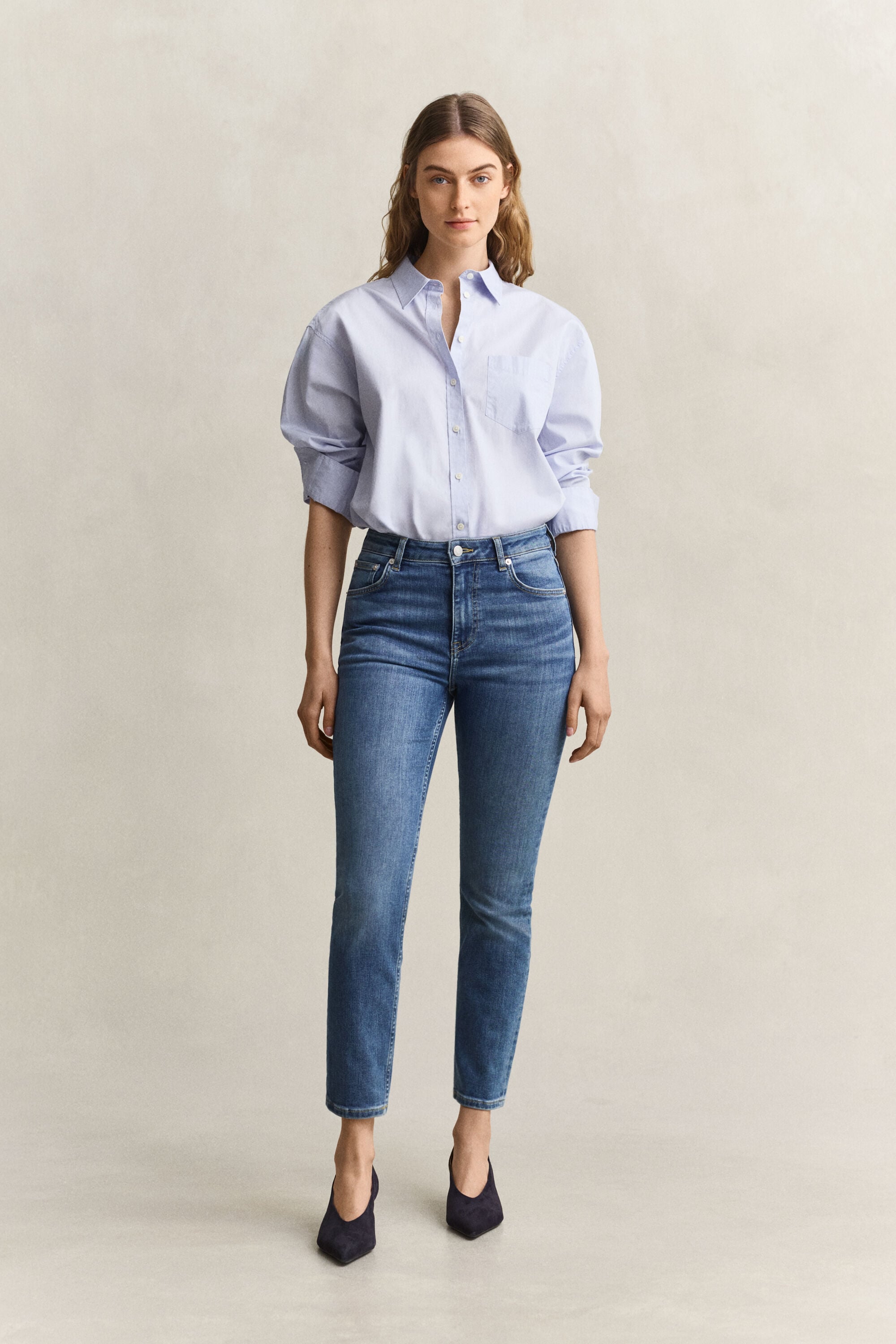 Cropped Stretch Jeans
