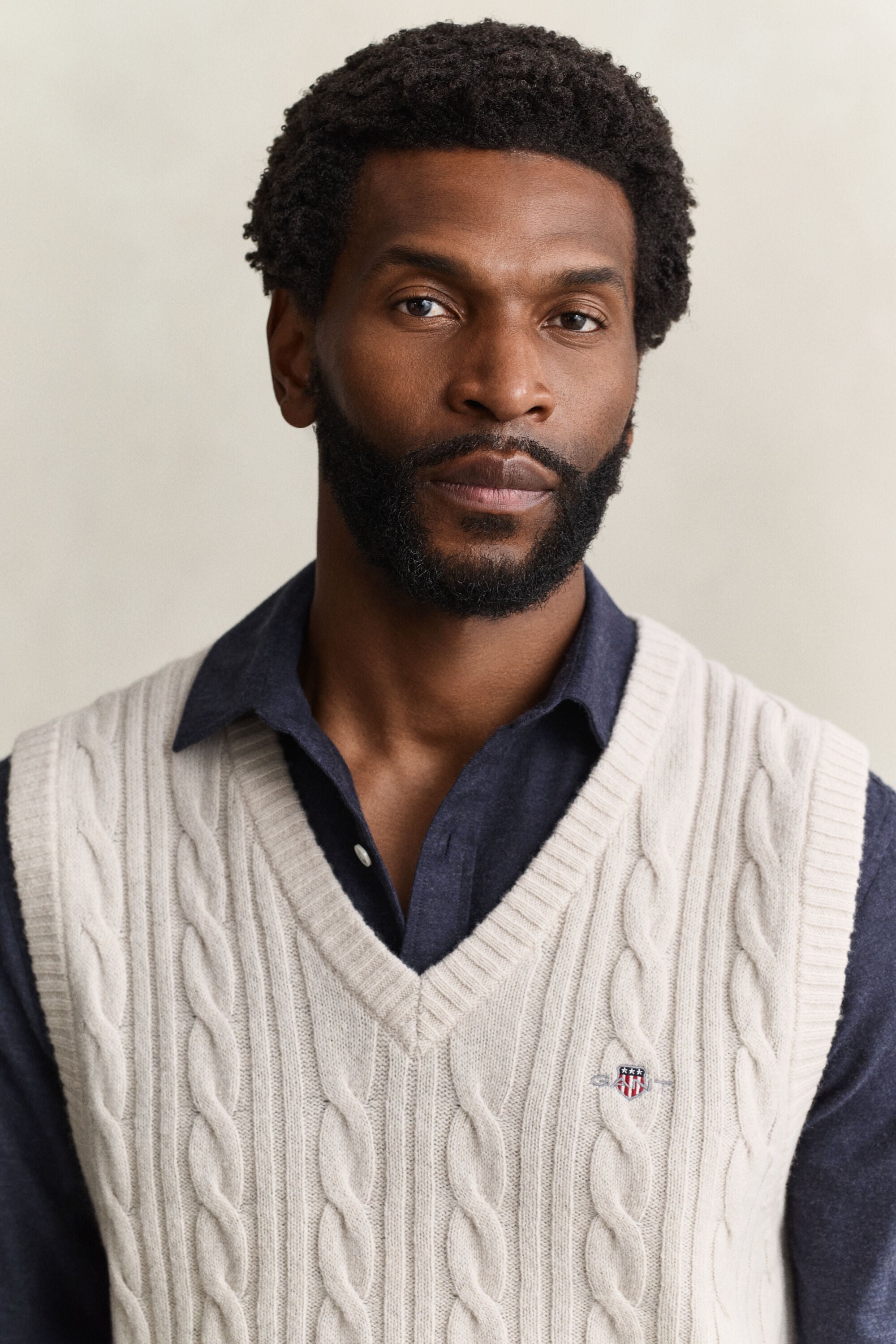 Lambswool Cable Knit Vest