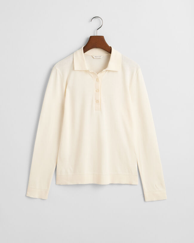 Seamless Long Sleeve Polo Shirt