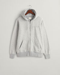 Embossed Zip Hoodie