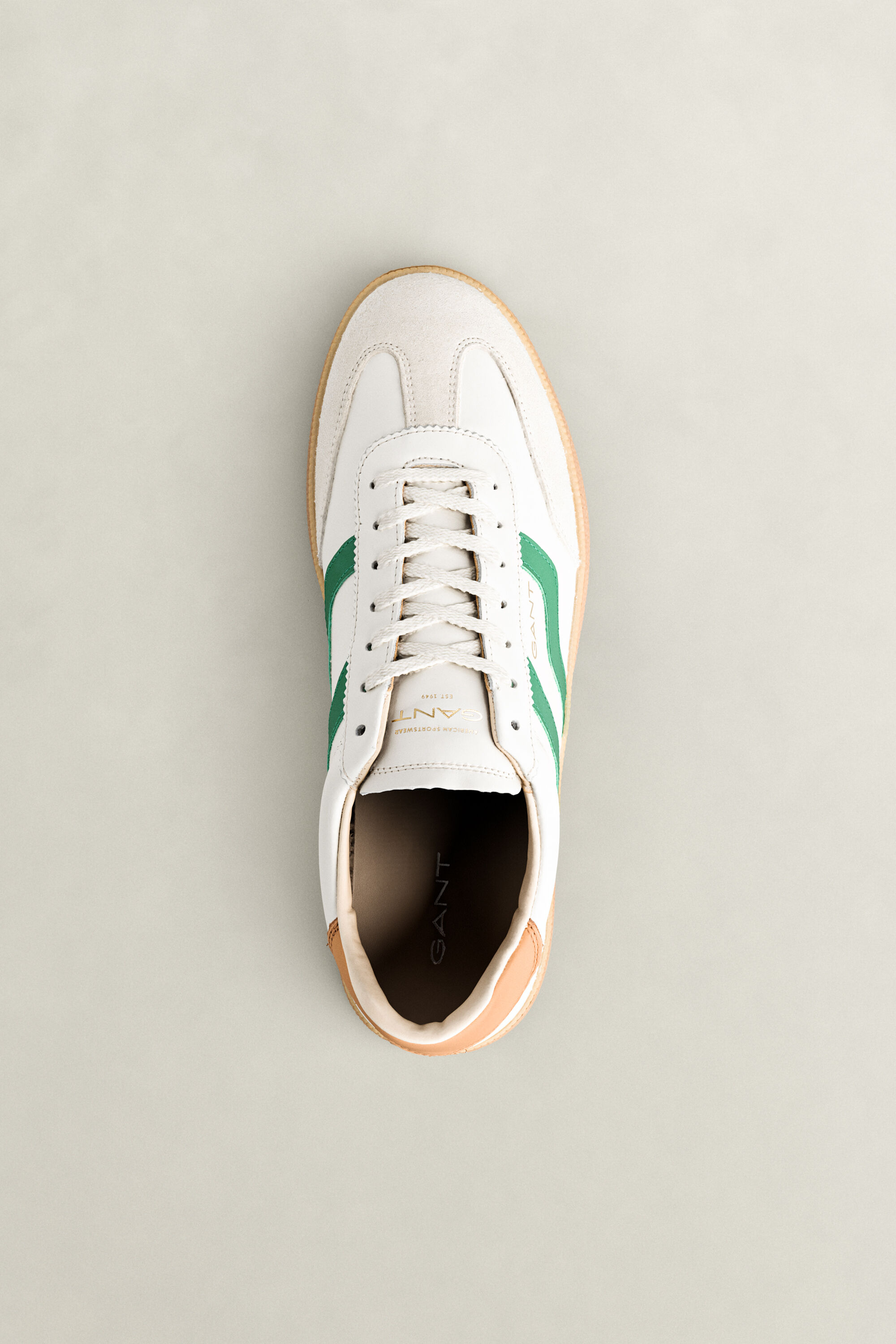Cuzmo Leather Sneakers — EGGSHELL